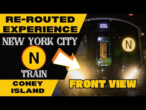 New York City Subway N Train (to Coney Island {via west end}) Front View