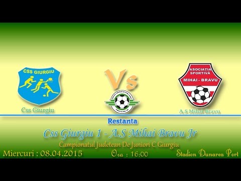 Css Giurgiu 1 - A.S Mihai Bravu Jr ( 7 - 0 ) ( 08.04.2015 ) ( Stadion Dunarea Port ) ( Video HD )