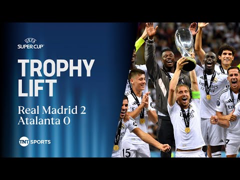 Captain Luka Modric lifts Real Madrid's record sixth UEFA Super Cup 🏆⚪