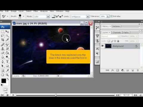 How to use the Color Replacement tool in PhotoShop -...