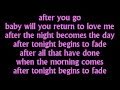 Mariah Carey - After Tonight - Lyrics on screen