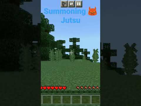 Summoning Jutsu in Minecraft #jutsu #summoning #naruto #jiraiya #chieftoad #minecraft #mcpe