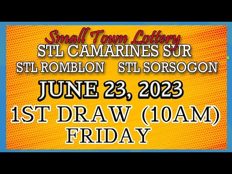 STL CAM SUR, STL ROMBLON & STL SORSOGON 1ST DRAW 10:30AM RESULTJUNE 23, 2023#stlcamarines10