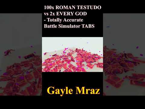 100x ROMAN TESTUDO vs 2x EVERY GOD   Totally Accurate Battle Simulator TABS #Shorts 19