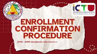 KasUbAy Old/ Continuing Student Enrollment Confirmation Procedure