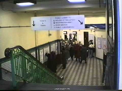 Westminster 1990s - 2014 Underground Station Contrasts Part 1