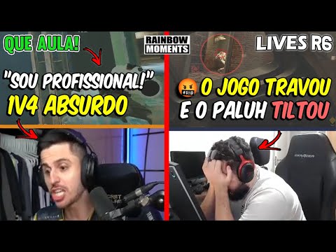 RAZAH GANHANDO CLUTCH 1x4 INSANO! PALUH TILTANDO COM LAG, KHEYZE XITADO - MELHORES MOMENTOS LIVES R6