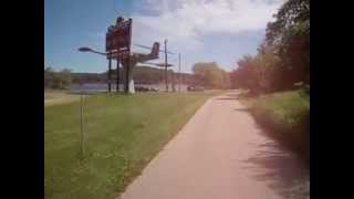 preview picture of video 'Cycling Beside The High School Football Field - Haliburton Village'