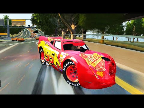 GTA 4 Rayo Lightning McQueen Crash Testing Ep. 3 GTA IV Car Crashes