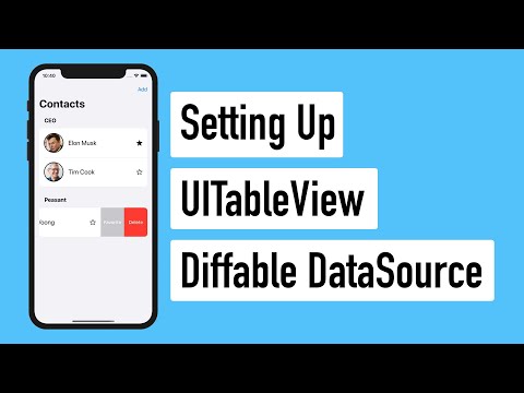 iOS 13 Contacts UITableViewDiffableDataSource Intro (Ep 1) thumbnail