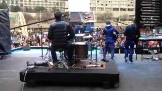 New Years Eve Soundcheck at Nathan Phillips Square Toronto