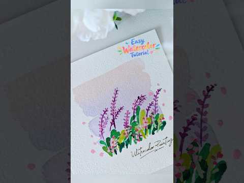Paint These Beautiful Watercolor Flowers in Just 10 Minutes! 🌸🎨