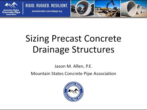 MSCPA Webinar - Sizing Precast Concrete Drainage Structures - 05.15.2020