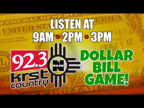 92.3 KRST - Dollar Bill Game!  - :15a