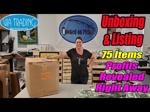 Via Trading Unboxing & I Reveal Profits Right Away - This was a Great Box! - Online Reselling