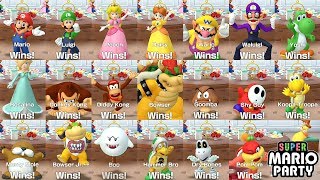 Super Mario Party 〇 All Characters Win and Lose Animations