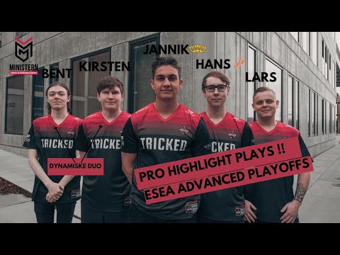 Tricked highlight plays - Esea Advanced feat PR1me, Iceberg, Larsen, Kwezz & kiR !