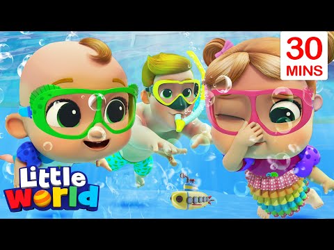 Swimming Song + Little World Kids Songs & Nursery Rhymes