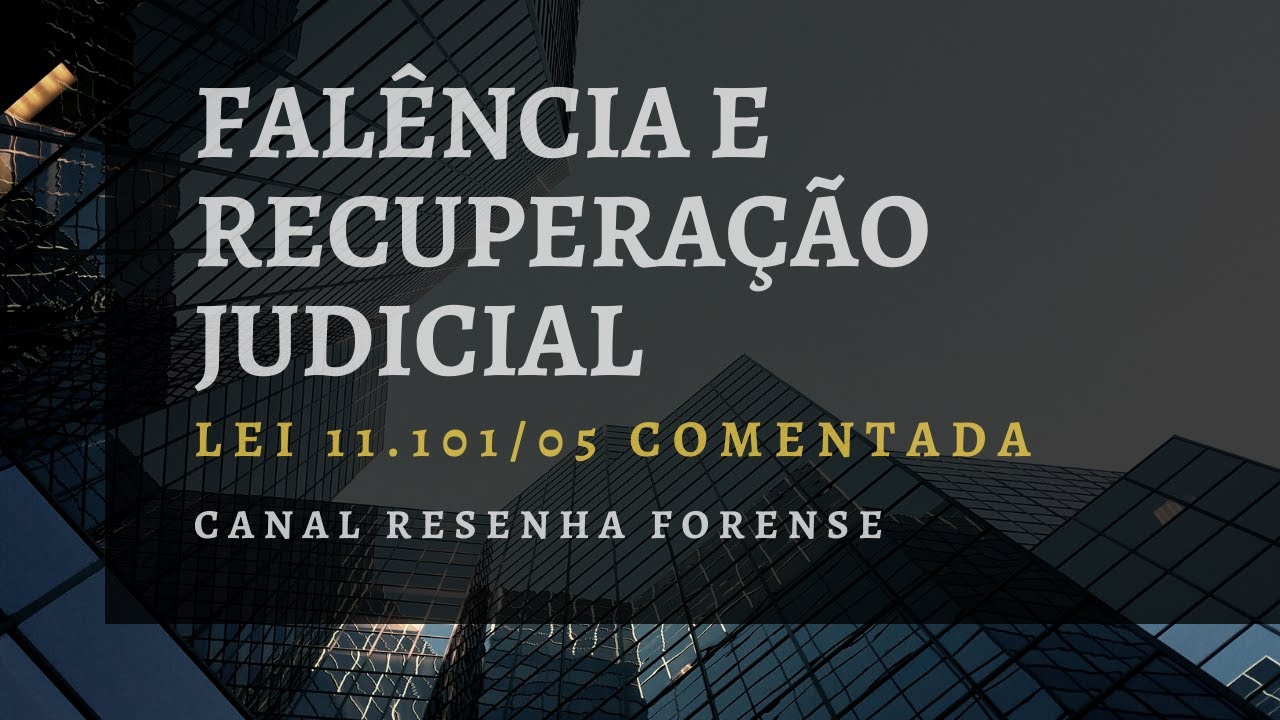 Lei 11.101/05 comentada - disposições preliminares (arts. 1.º a 3.º)