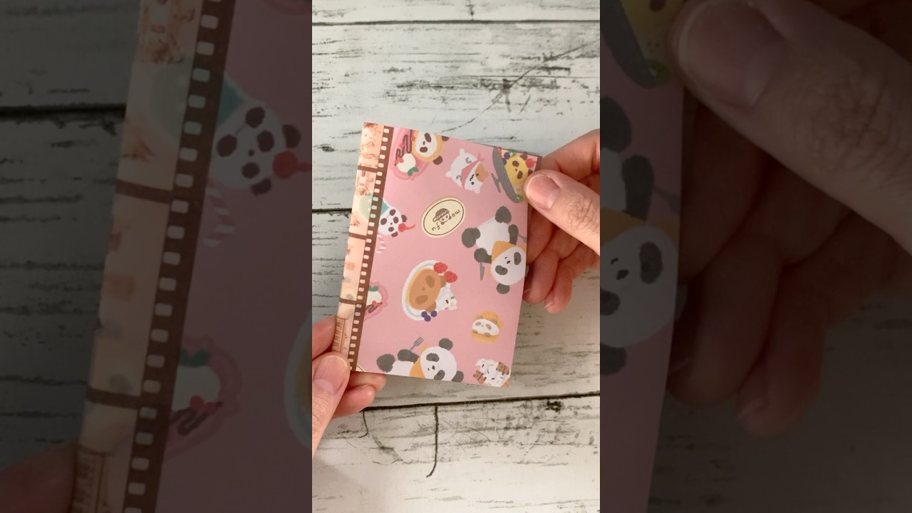 100均折り紙で作るブック型ミニファイル♪ #くらふとふぁむ #ペーパークラフト #おすそ分けファイル