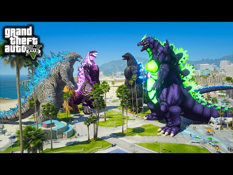 Atomic Godzilla, Shin Godzilla Vs Super Godzilla, Heisei Godzilla Remake ( GTA V Mods )