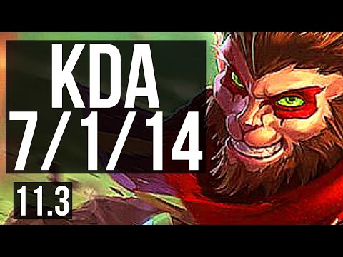 WUKONG vs MALPHITE (TOP) | 7/1/14, Rank 5 Wukong | TR Grandmaster | v11.3