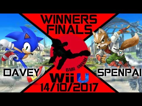 Bair Smash 17 Winners Finals - YTS | SSJDavey (Sonic) Vs. YTS | Spenpai (Fox) - Smash Wii U