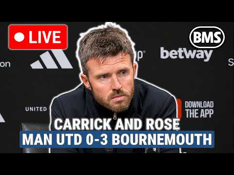 🔴 LIVE | Michael Carrick and Marco Rose | Man Utd 0-3 Bournemouth | Premier League