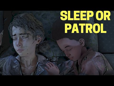AJ Sleeps in Bed or Goes out on Patrol | Walking Dead The Final Season Ep2