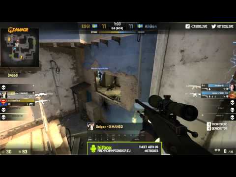Hitbox CS:GO Arena Showdown - Finale   ESG! vs. AliGon (de_mirage part 2)