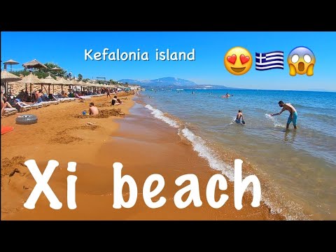 Xi beach, kefalonia island - the red beach in Greece 🇬🇷