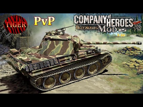 CoH Blitzkrieg Mod PvP _  Panther ACE - 2v2 Gameplay