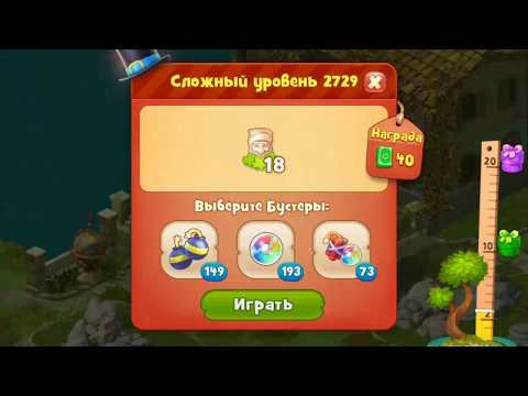 Gardenscapes gameplay level 2729