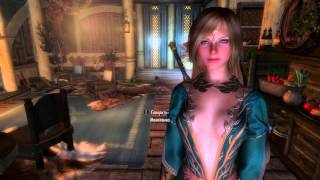 skyrim dress mod: Одеяние Трисс Triss from Witcher 3
