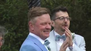 Groom sings John Grant's Caramel at his wedding