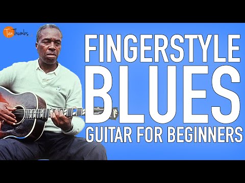 Beginner Fingerstyle Blues Guitar in G - Beginner Blues Guitar Tutorial with Tabs