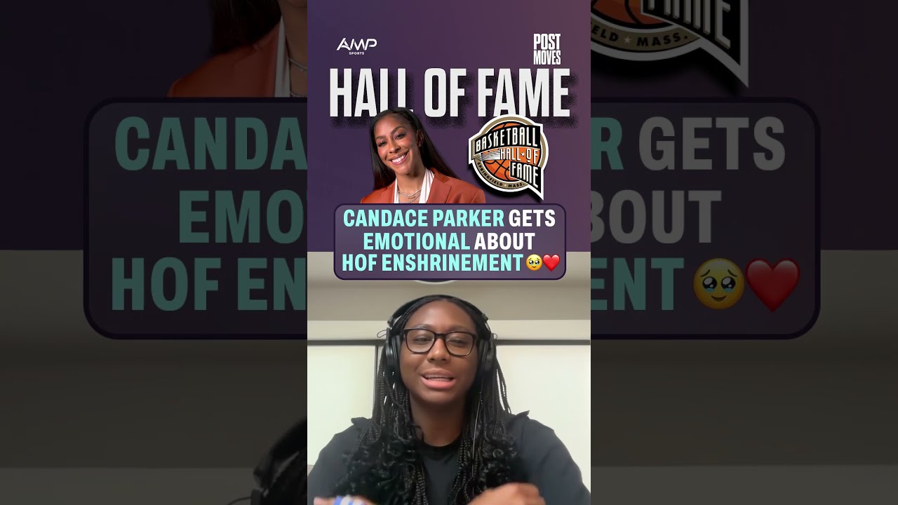 Candace Parker’s Hall of Fame moment might have been stolen by Airr 🤩😆 #Candaceparker #halloffame