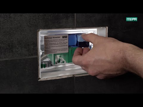 Einwurfschacht für WC-Tabs MEPA Zero - Montage