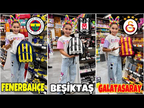 ELİF SİNEM FANATİK KIRTASİYE ALIŞVERİŞİ !! FENERBAHÇE, GALATASARAY ve BEŞİKTAŞ HERŞEY SEPETE !!