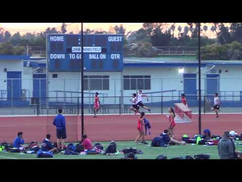 FSB 200m Heat 1 vs Servite & Rosary 3-7-18 - Los Alamitos Boys
