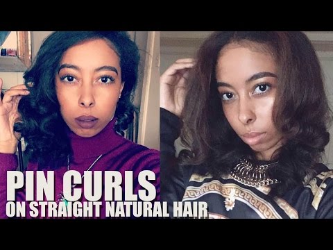 Pin Curls | Straight Natural Hair Video
