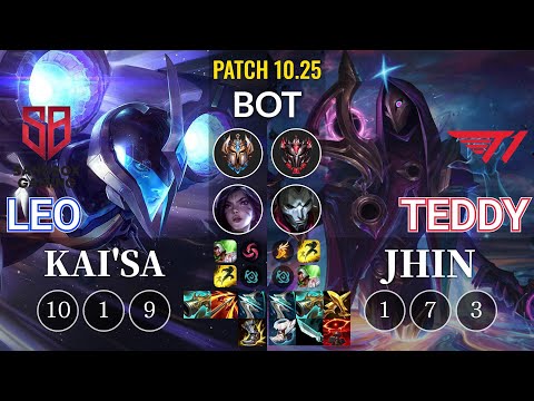 SB Leo Kai'Sa vs T1 Teddy Jhin Bot - KR Patch 10.25