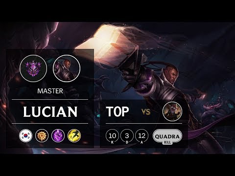 Lucian Top vs Kled - KR Master Patch 10.1