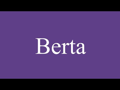 How To Pronounce ''Berta'' (Bertha) Correctly in Spanish