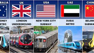 Metro Trains from Different Countries