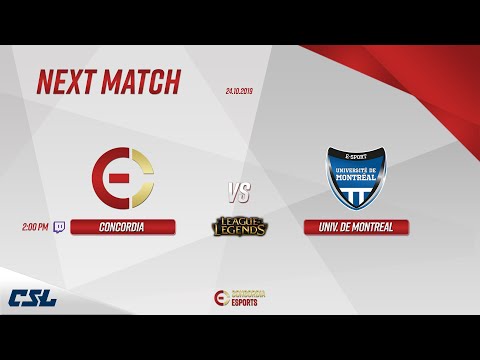 CSL LoL W1: Concordia vs. UDEM | G3