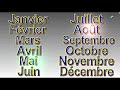 Months of the Year in French - Les Mois de l'Année - Alain Le Lait