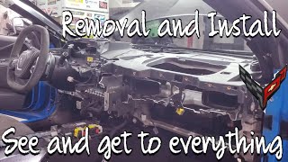 Corvette C8 Dash Complete Remove and Re install