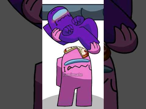 Among us Rodamrix || I ❤️/ LOVE YOU 5 || Pink x Purple || #animation meme #amongus #tanimate
