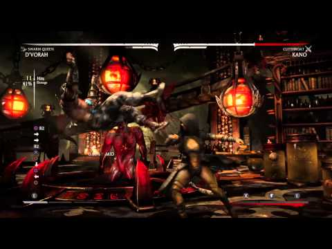 MKX - D'vorah [Swarm Queen] - 50% 19-Hit Combo (3 Bars)